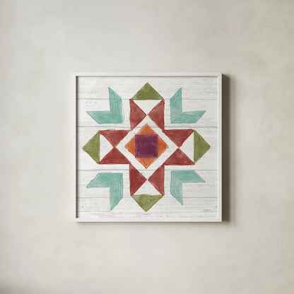 Flower Fest VII by Mary Urban. Shown in a crisp white glass frame for a clean and minimalist style. Available as an archival giclee rolled canvas, fine art paper, or poster print. SKU 59090a.