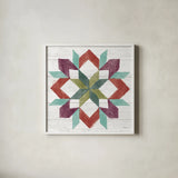 Flower Fest VIII by Mary Urban. Shown in a crisp white glass frame for a clean and minimalist style. Available as an archival giclee rolled canvas, fine art paper, or poster print. SKU 59091a.