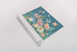 Flower Fun I Dark by Mary Urban. shown as a rolled paper print. Available as archival giclee rolled canvas, fine art paper, or poster print. SKU 82745i.