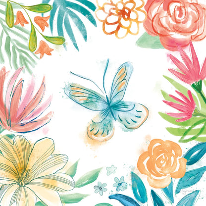 Flower Fun II by Mary Urban. SKU 79602a. Archival Giclee Fine art print for wall decor.