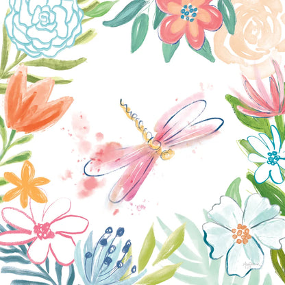 Flower Fun III by Mary Urban. SKU 79603a. Archival Giclee Fine art print for wall decor.