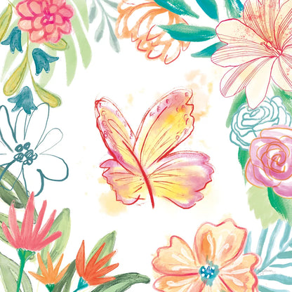 Flower Fun IV by Mary Urban. SKU 79604a. Archival Giclee Fine art print for wall decor.