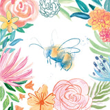 Flower Fun V by Mary Urban. SKU 79605a. Archival Giclee Fine art print for wall decor.