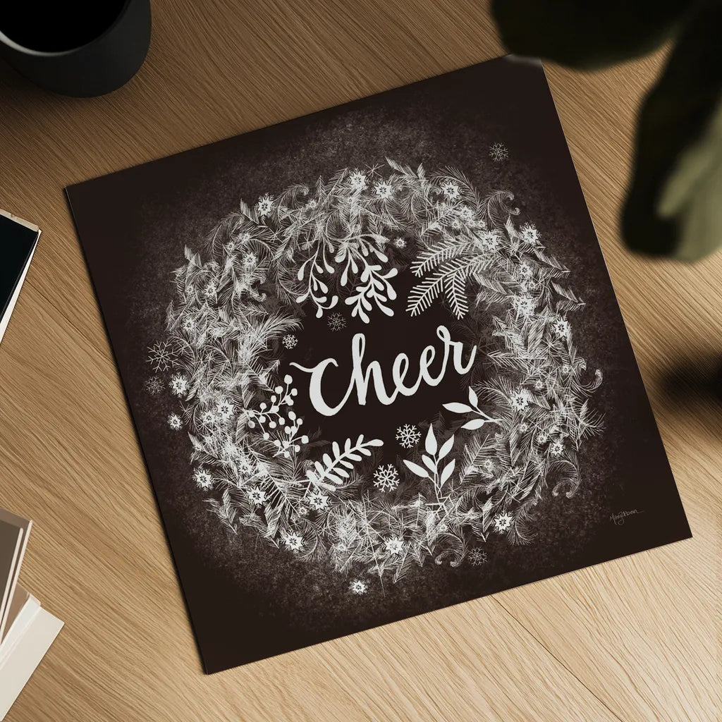 Frosty Cheer Brown by Mary Urban. Shown as a detailed flat fine art print, highlighting archival giclee quality. Available as an archival giclee rolled canvas, fine art paper, or poster print. SKU 57728a.