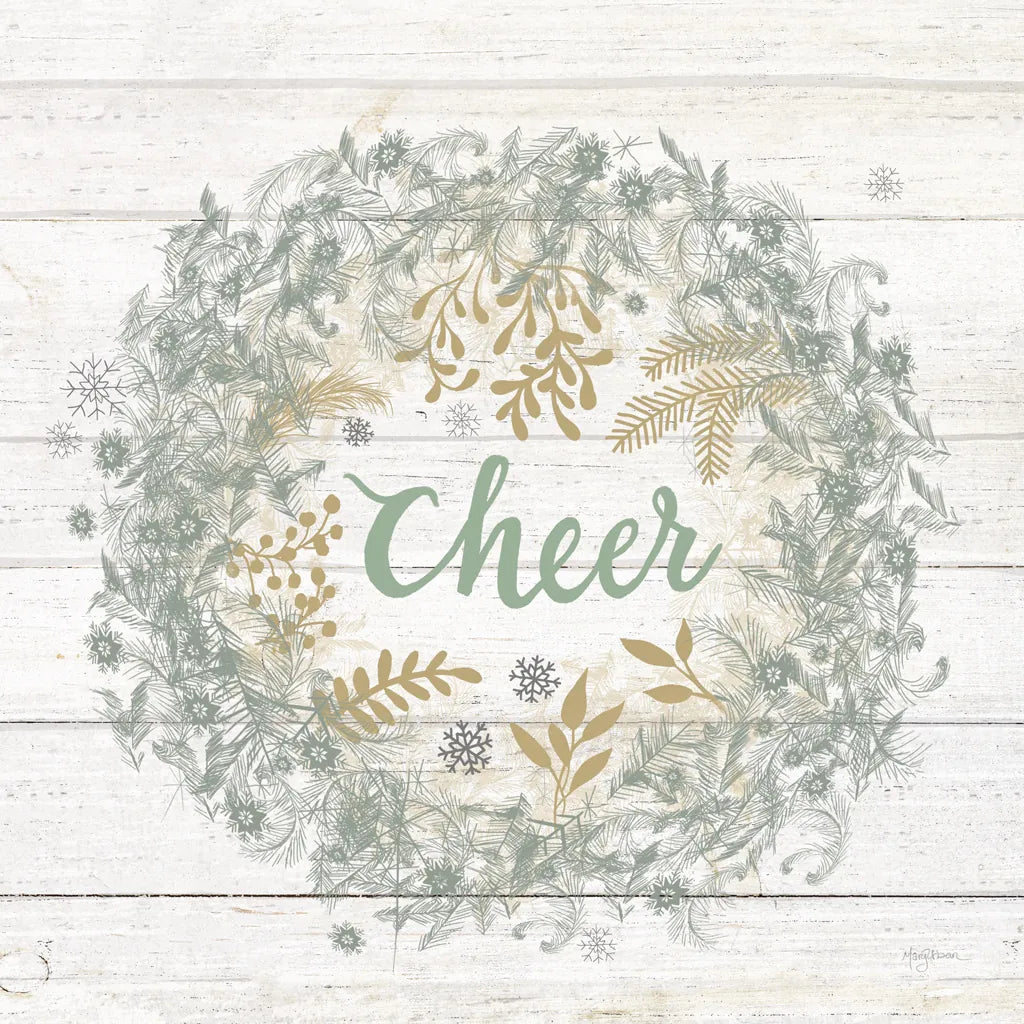 Frosty Cheer Sage by Mary Urban. SKU 74465a. Archival Giclee Fine art print for wall decor.