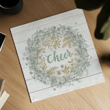 Frosty Cheer Sage by Mary Urban. Shown as a detailed flat fine art print, highlighting archival giclee quality. Available as an archival giclee rolled canvas, fine art paper, or poster print. SKU 74465a.
