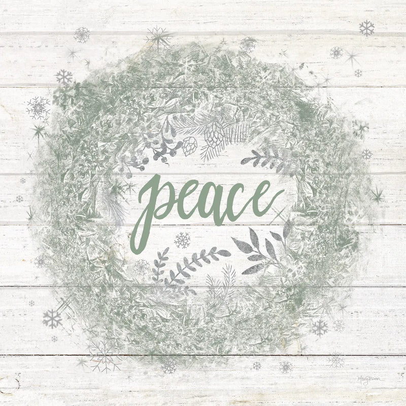 Frosty Cheer Sage Silver by Mary Urban. SKU 77212a. Archival Giclee Fine art print for wall decor.