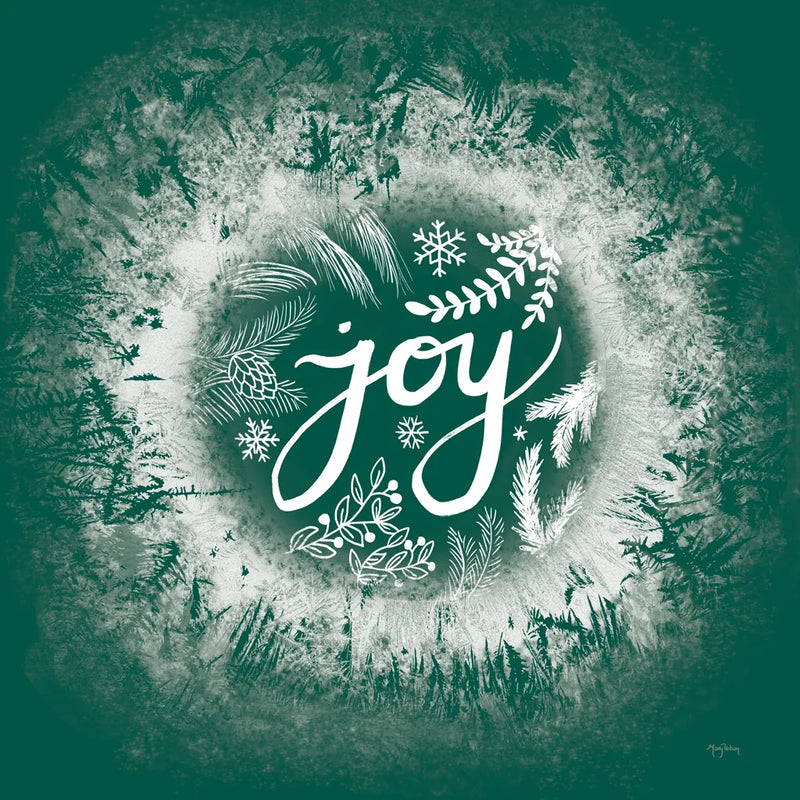Frosty Joy Green by Mary Urban. SKU 65296a. Archival Giclee Fine art print for wall decor.