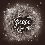 Frosty Peace Brown by Mary Urban. SKU 57727a. Archival Giclee Fine art print for wall decor.