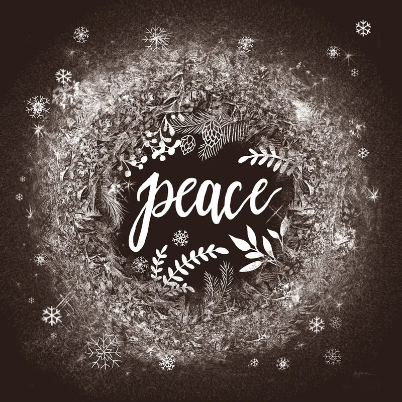 Frosty Peace Brown by Mary Urban. SKU 57727a. Archival Giclee Fine art print for wall decor.