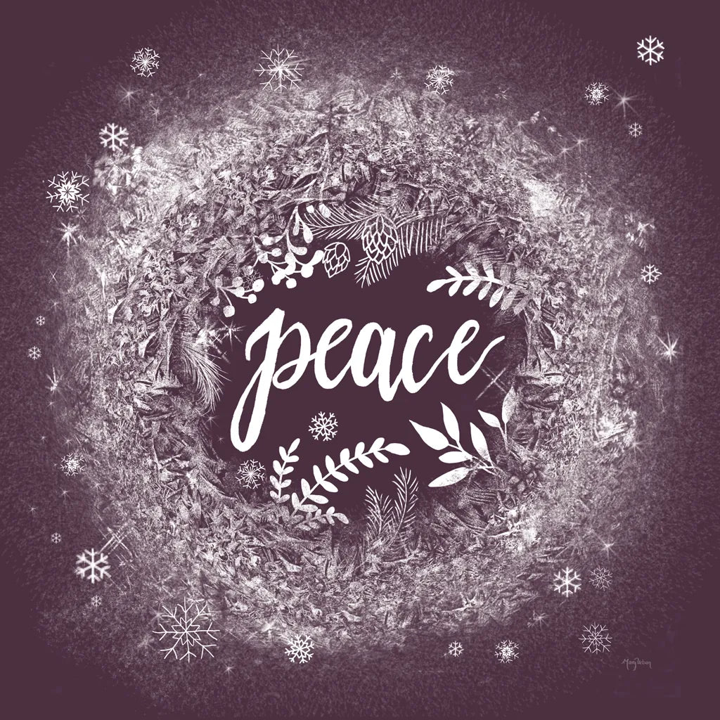 Frosty Peace Plum by Mary Urban. SKU 65297a. Archival Giclee Fine art print for wall decor.