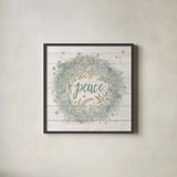 Frosty Peace Sage by Mary Urban. Shown in a sleek black glass frame for a contemporary gallery look. Available as an archival giclee rolled canvas, fine art paper, or poster print. SKU 74464a.