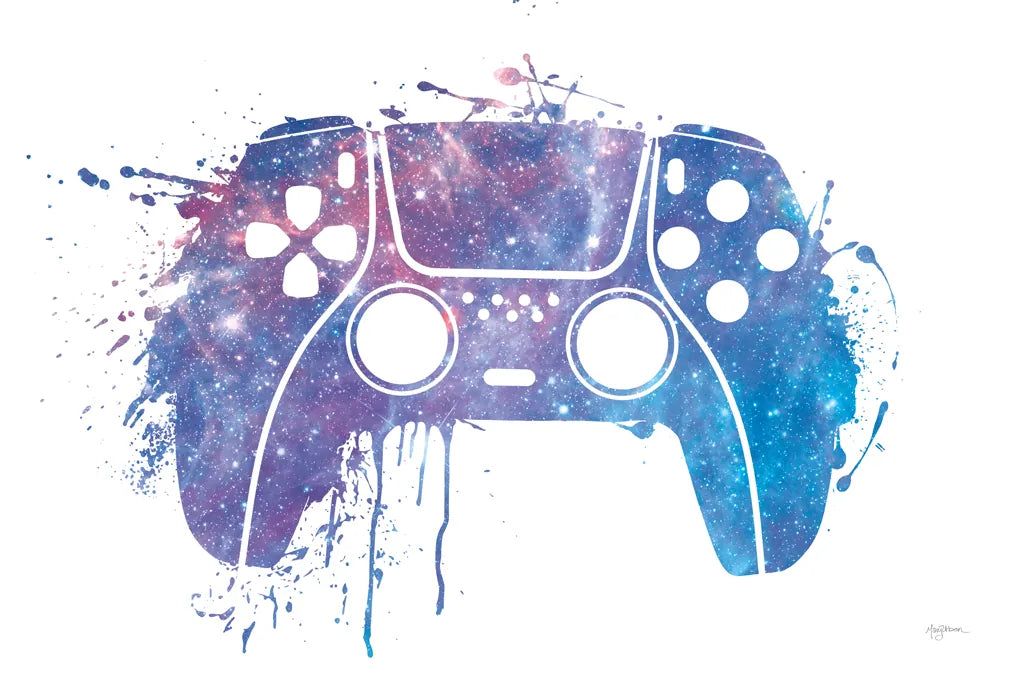 Gamer Splash II by Mary Urban. SKU 83972i. Archival Giclee Fine art print for wall decor.