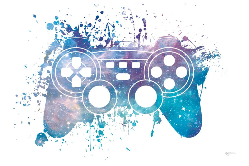 Gamer Splash III by Mary Urban. SKU 83973i. Archival Giclee Fine art print for wall decor.