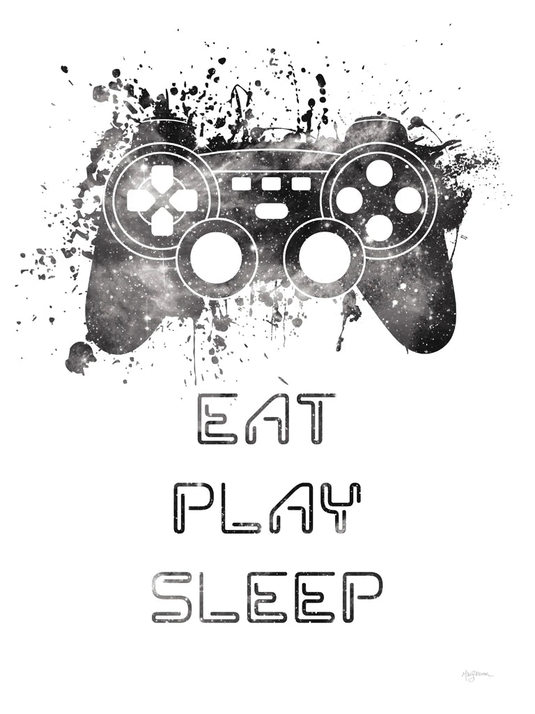 Gamer Splash III Play BW by Mary Urban