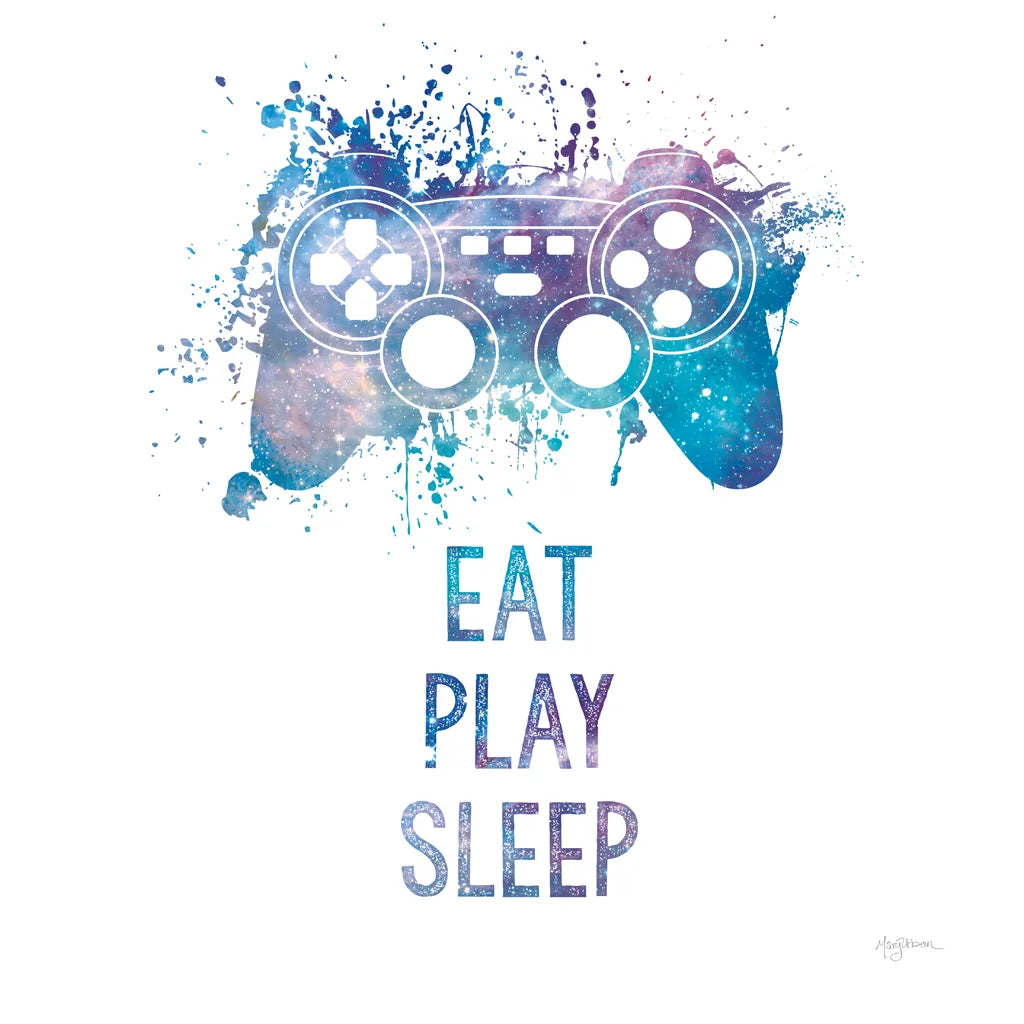 Gamer Splash III Play Sq by Mary Urban. SKU 86626a. Archival Giclee Fine art print for wall decor.