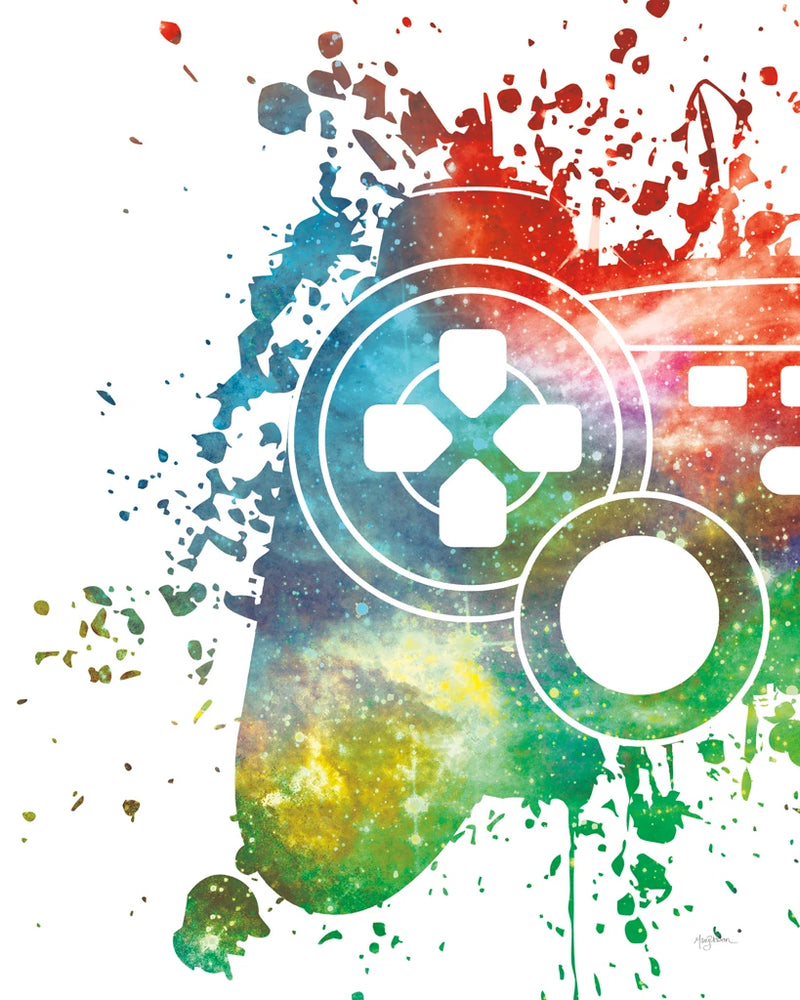 Gamer Splash VI Bright by Mary Urban