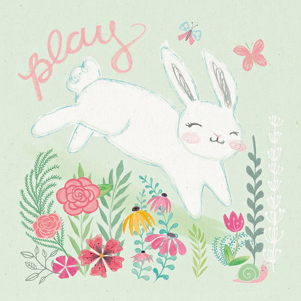 Garden Friends I by Mary Urban. SKU 28584a. Archival Giclee Fine art print for wall decor.