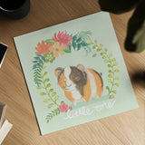 Garden Friends IV by Mary Urban. Shown as a detailed flat fine art print, highlighting archival giclee quality. Available as an archival giclee rolled canvas, fine art paper, or poster print. SKU 28586a.