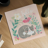 Garden Friends VI by Mary Urban. Shown as a detailed flat fine art print, highlighting archival giclee quality. Available as an archival giclee rolled canvas, fine art paper, or poster print. SKU 28587a.
