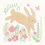Garden Friends White I by Mary Urban. SKU 28588a. Archival Giclee Fine art print for wall decor.