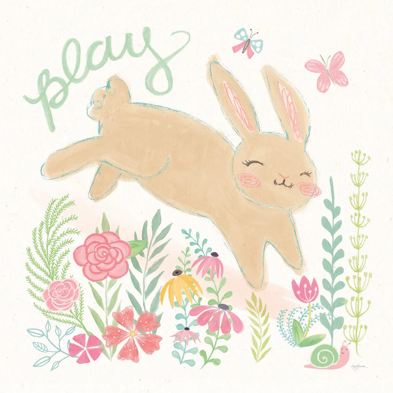Garden Friends White I by Mary Urban. SKU 28588a. Archival Giclee Fine art print for wall decor.