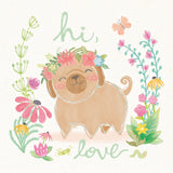 Garden Friends White V by Mary Urban. SKU 28592a. Archival Giclee Fine art print for wall decor.