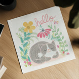 Garden Friends White VI by Mary Urban. Shown as a detailed flat fine art print, highlighting archival giclee quality. Available as an archival giclee rolled canvas, fine art paper, or poster print. SKU 28593a.
