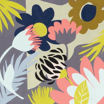 Groovy Garden by Mary Urban. SKU 54363a. Archival Giclee Fine art print for wall decor.