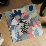 Groovy Garden Mint by Mary Urban. Shown as a detailed flat fine art print, highlighting archival giclee quality. Available as an archival giclee rolled canvas, fine art paper, or poster print. SKU 56480a.