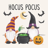 Halloween Gnomes II by Mary Urban. SKU 76303a. Archival Giclee Fine art print for wall decor.