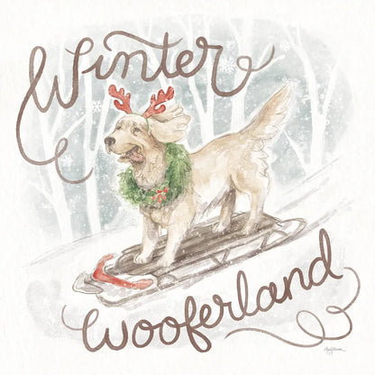 Happy Pawliday III by Mary Urban. SKU 86717a. Archival Giclee Fine art print for wall decor.