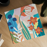 Happy Place by Mary Urban. Shown as a detailed flat fine art print, highlighting archival giclee quality. Available as an archival giclee rolled canvas, fine art paper, or poster print. SKU 37226a.