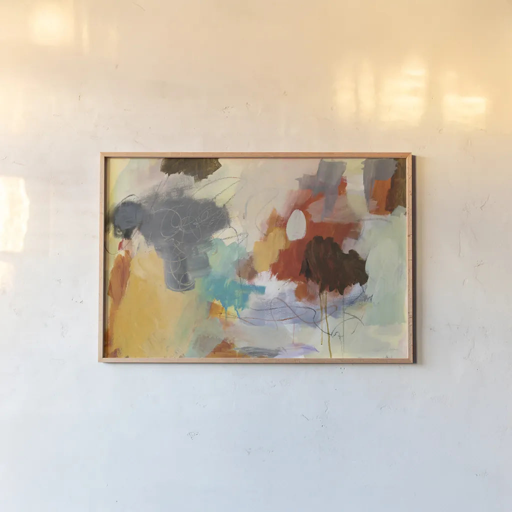 Hardy I by Mary Urban. shown as a paper print in a natural frame. Available as a archival giclee rolled canvas, fine art paper, or poster print. SKU 59501i.