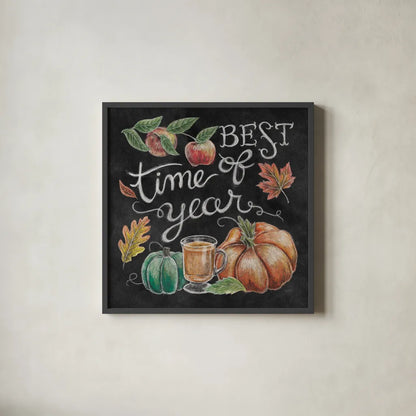 Harvest Chalk IV by Mary Urban. Shown in a sleek black glass frame for a contemporary gallery look. Available as an archival giclee rolled canvas, fine art paper, or poster print. SKU 55877a.