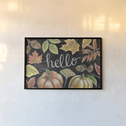 Harvest Chalk IX by Mary Urban. shown as a paper print in a black flame. Available as a archival giclee rolled canvas, fine art paper, or poster print. SKU 55882i.