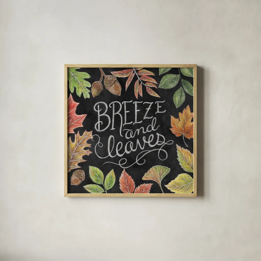 Harvest Chalk VI by Mary Urban. Shown in a natural wood glass frame for a timeless modern aesthetic. Available as an archival giclee rolled canvas, fine art paper, or poster print. SKU 55879a.