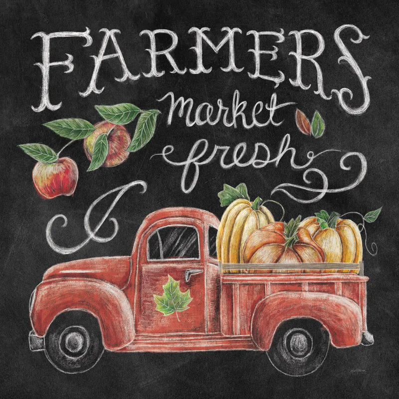 Harvest Chalk VII by Mary Urban. SKU 55880a. Archival Giclee Fine art print for wall decor.