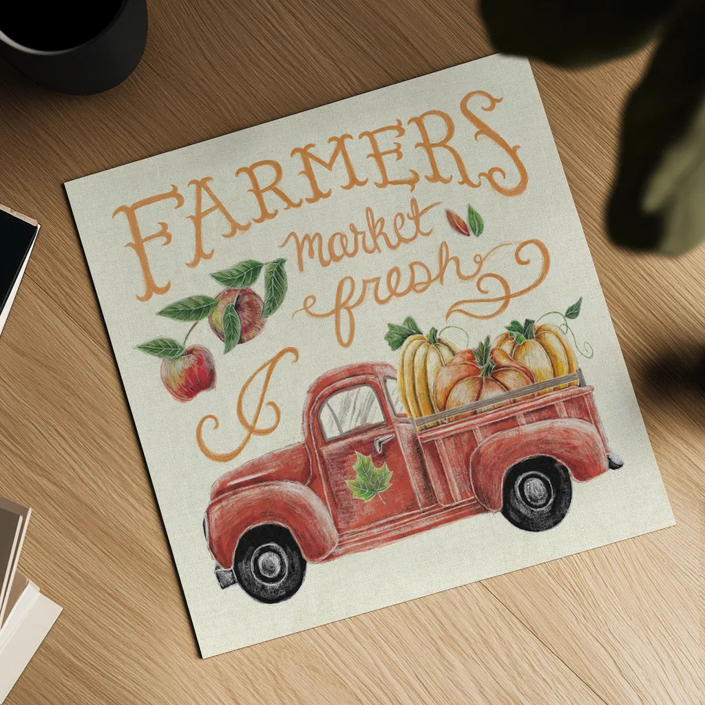 Harvest Chalk VII Linen by Mary Urban. Shown as a detailed flat fine art print, highlighting archival giclee quality. Available as an archival giclee rolled canvas, fine art paper, or poster print. SKU 57906a.