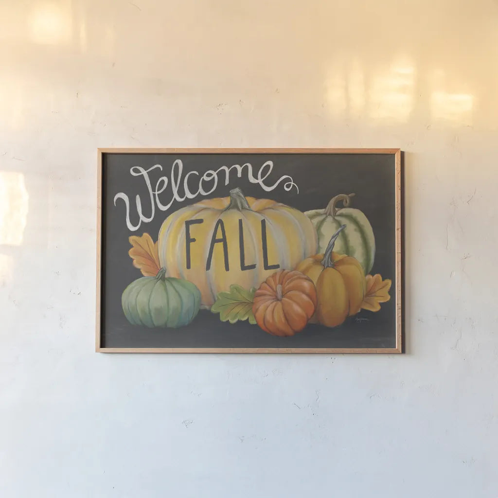 Harvest Owl VI by Mary Urban. shown as a paper print in a natural frame. Available as a archival giclee rolled canvas, fine art paper, or poster print. SKU 30906i.