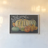 Harvest Owl VI by Mary Urban. shown as a paper print in a white frame. Available as a archival giclee rolled canvas, fine art paper, or poster print. SKU 30906i.