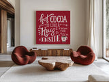 Hug From The Inside by Mary Urban. Shown as extra-large giant wall art in a modern living room. Available as an archival giclee rolled canvas, fine art paper, or poster print. SKU 65927a.