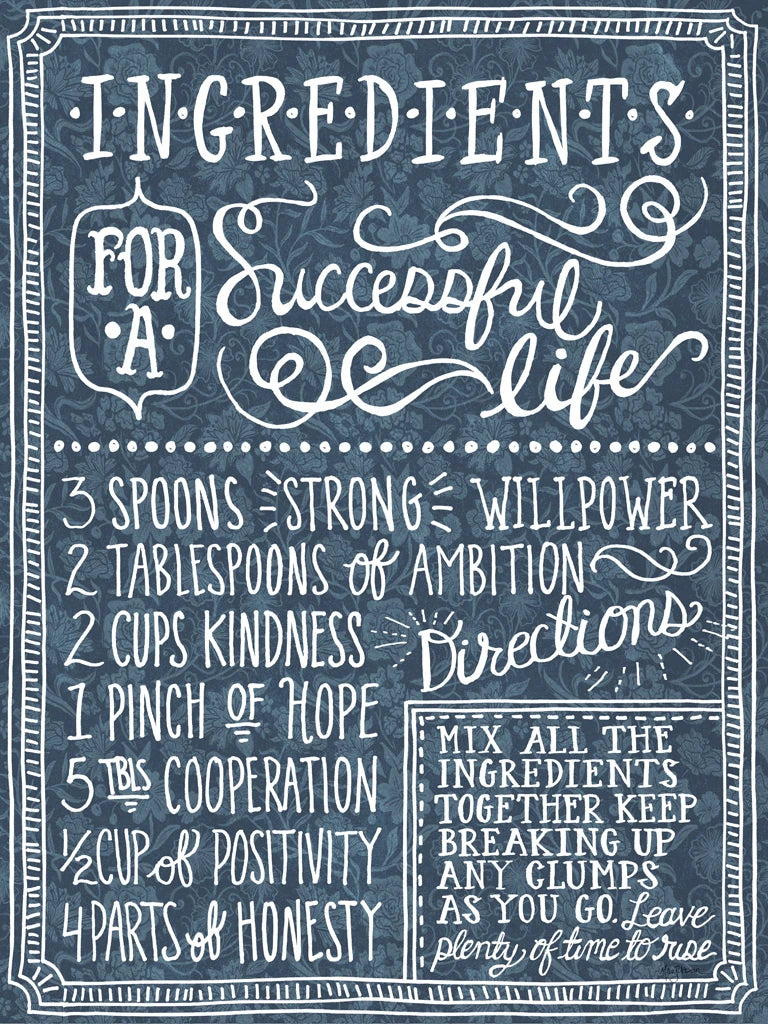 Ingredients For Life Ditzy Floral Blue I by Mary Urban