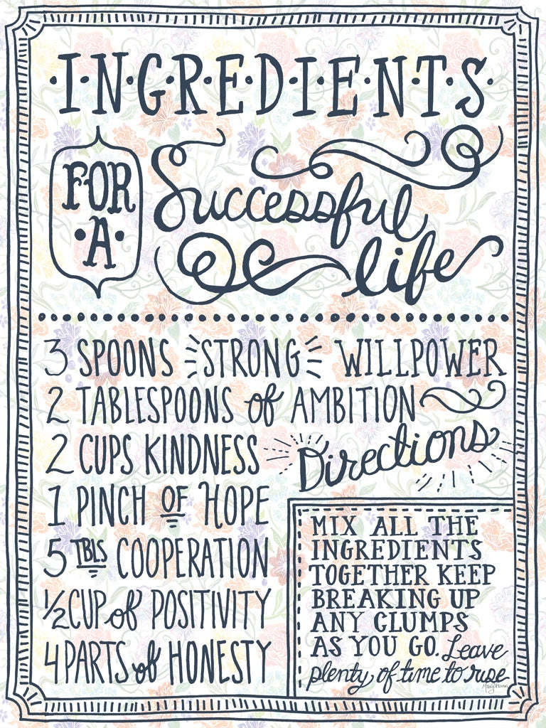 Ingredients For Life Ditzy Floral I by Mary Urban