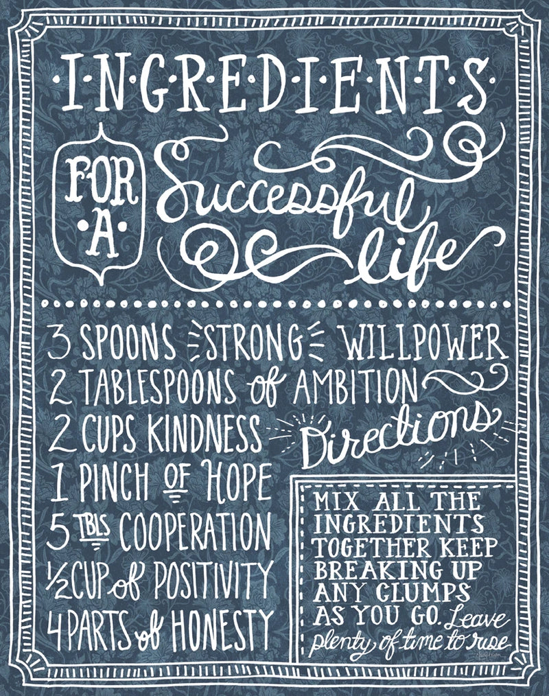 Ingredients for Life Ditzy Floral Blue I v2 by Mary Urban