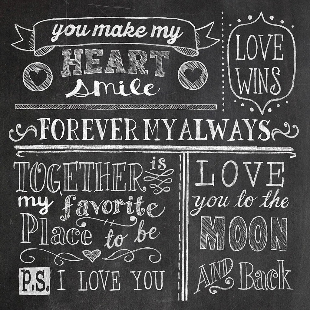 Inspiration Chalkboard I by Mary Urban. SKU 25337a. Archival Giclee Fine art print for wall decor.