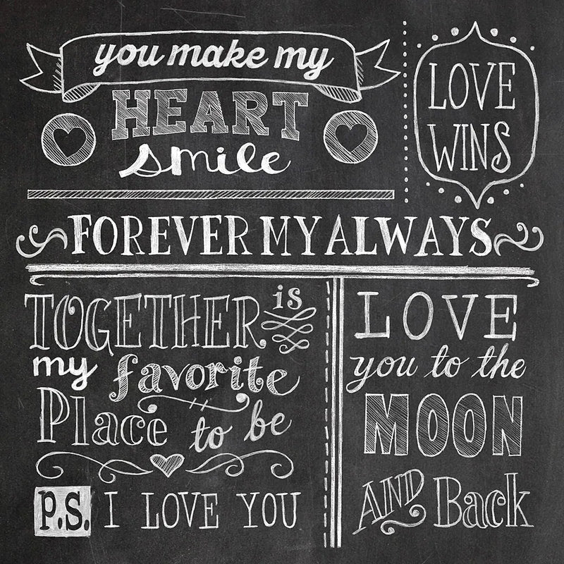 Inspiration Chalkboard I by Mary Urban. SKU 25337a. Archival Giclee Fine art print for wall decor.