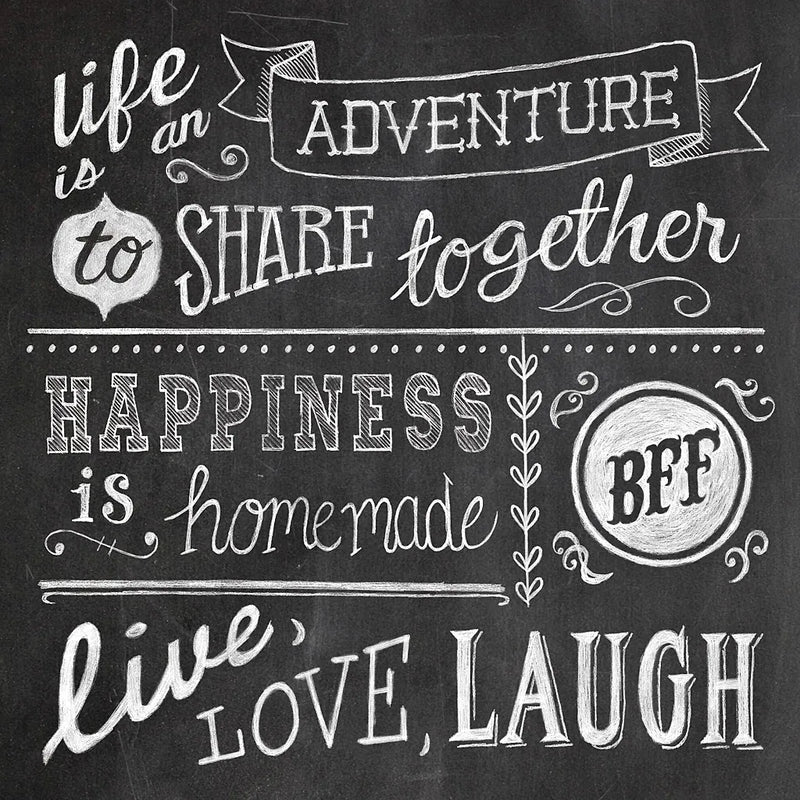 Inspiration Chalkboard II by Mary Urban. SKU 25338a. Archival Giclee Fine art print for wall decor.
