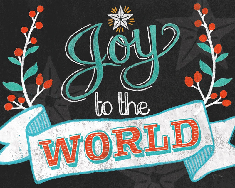 Joy to the World Black by Mary Urban
