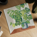 Jungalow Neutral by Mary Urban. Shown as a detailed flat fine art print, highlighting archival giclee quality. Available as an archival giclee rolled canvas, fine art paper, or poster print. SKU 65551a.